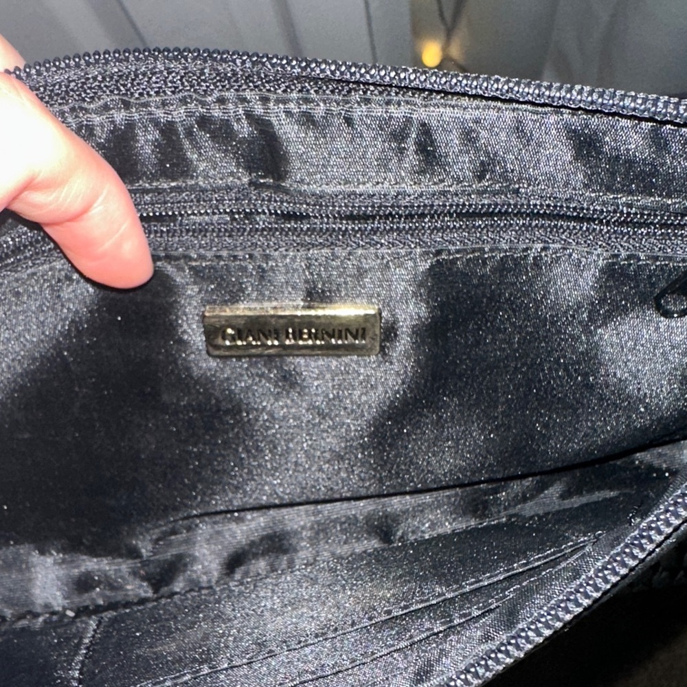 Giani Bernini Black Croc-Embossed Shoulder Bag - Picture 2 of 2